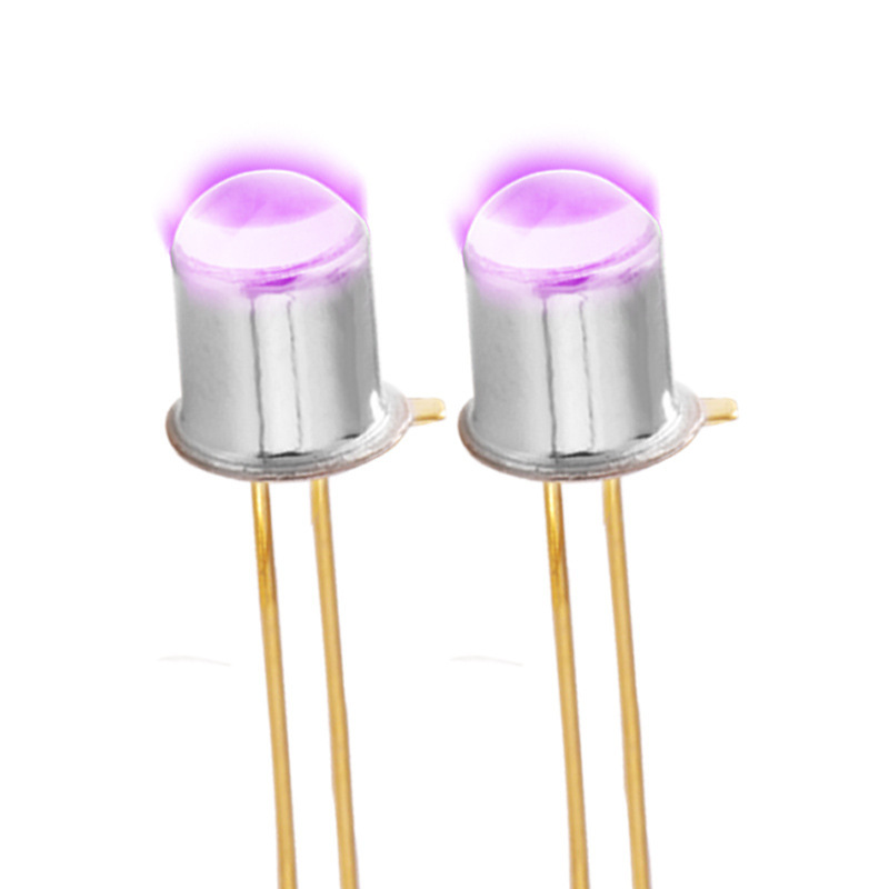 UVLED直插F5uvled灯珠365/385/395/405/415NMto18金属管直插式