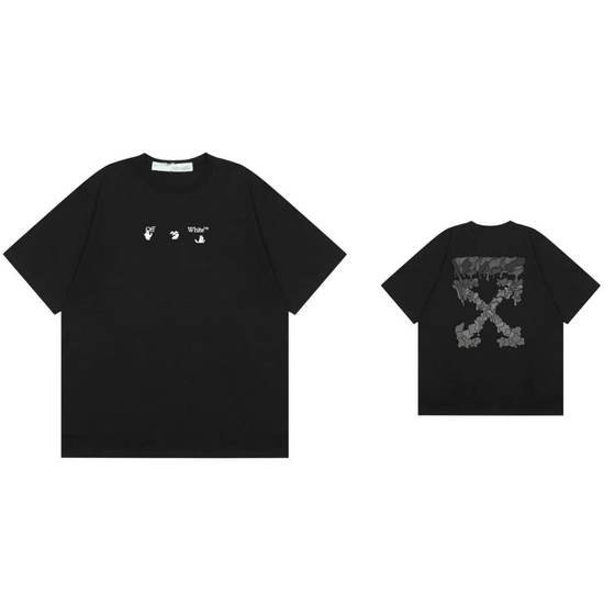 Cross-border hair 2024 summer new trend off-white high quality men's and women's T-shirt printing