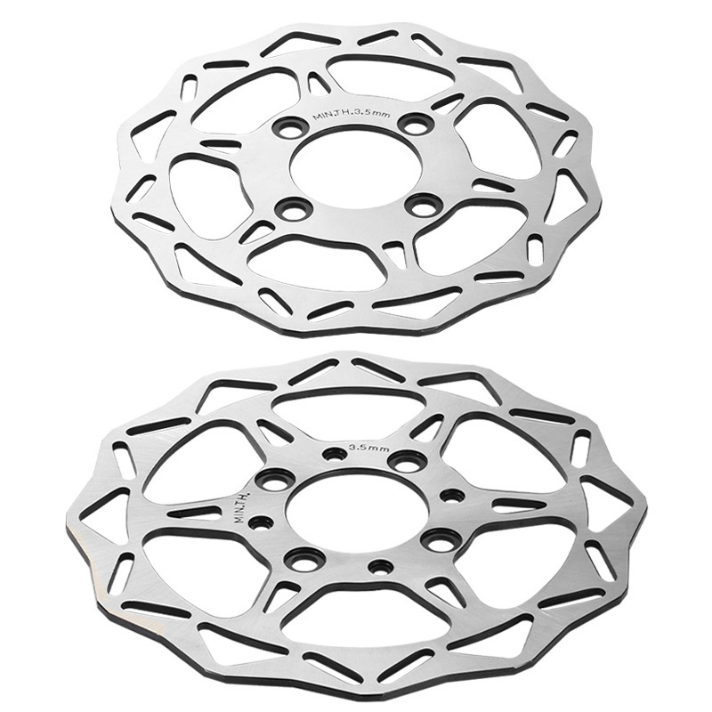 Wholesale off-road motorcycle front and rear brake discs suitable for Huayang T1 T2 K2L front and rear disc brake steel discs