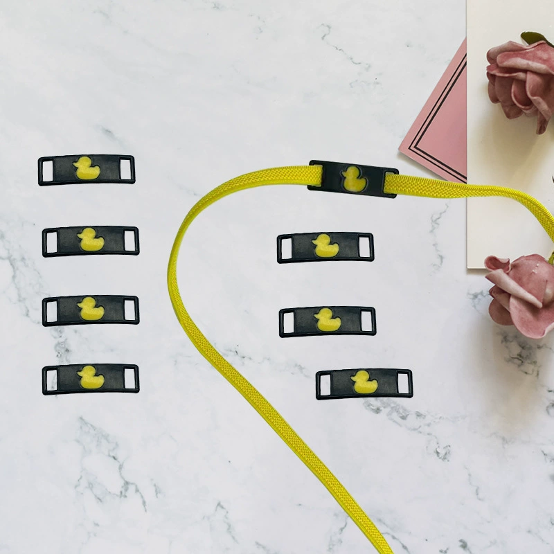 Шнурки Пряжка маленькая Желтая утка металлическая пластина аксессуары декоративная разборка Пряжка для обуви пластина логотип для обуви оптом в наличии