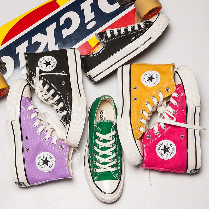 Качественные кроссовки Converse, классическая обувь на высокой подошве, универсальные кеды для мужчин и женщин