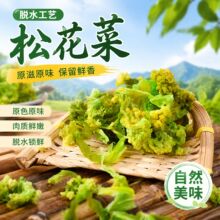 厂家批发脱水蔬菜干青梗花菜干68克袋装脱水花椰菜干松花菜干