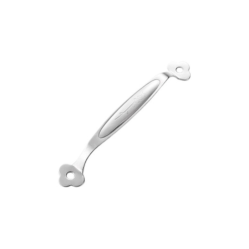 Stainless steel plum blossom handle barbecue oven wardrobe cabinet thick surface-mounted curved handle solid board solid handle