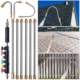 High pressure cleaner car washer extension rod extension rod set of 10 pieces 1/4 quick insert 4000psi air conditioning bending rod