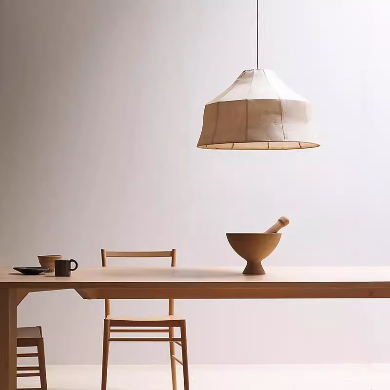 Restaurante de estilo japonés decoración de tela lámpara candelabro tienda de hot pot hotel de estilo retrógrado Zen sala de té lámpara de mesa de comedor