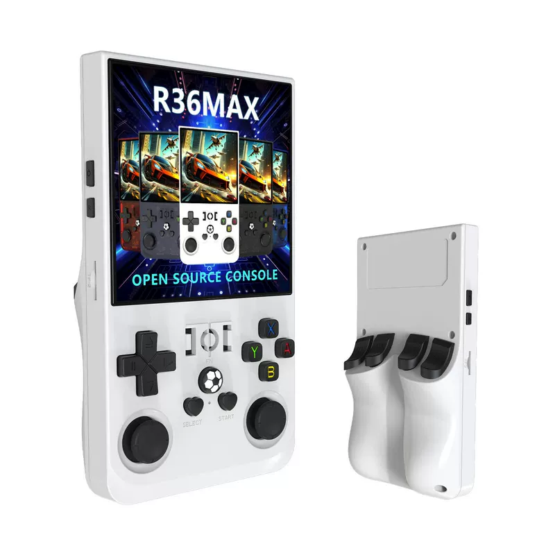 New R36MAX open source handheld Linux system 4 -inch large screen high -definition large screen machine portable retro PSP game