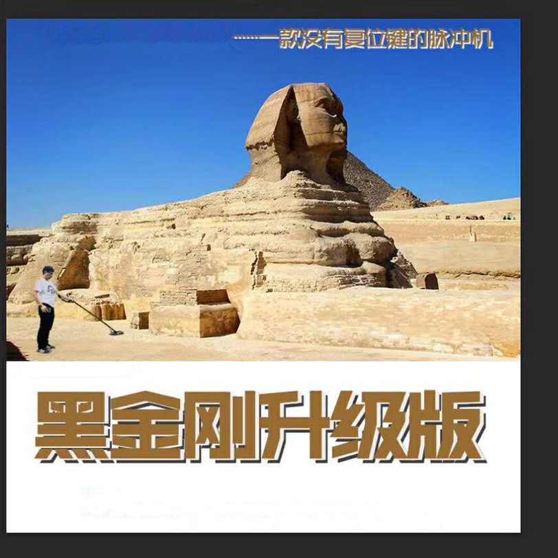 新款脉冲机黑金刚地下金属探测器老宅户外黄金银元铜钱18米寻宝仪