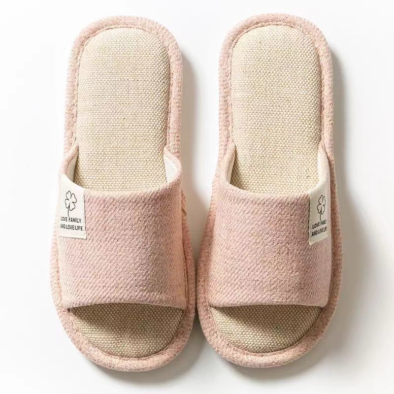 女性用スリッパ春と秋リネン屋内綿とリネンホーム家庭用四季カップルファブリックフロアモップメンズ夏滑り止め|undefined