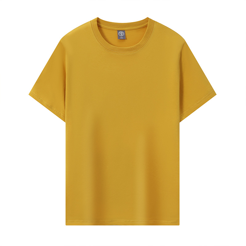 210 gramos de frío Solona camiseta publicitaria de cuello redondo camiseta de manga corta camiseta de equipo de ropa de clase camiseta cultural logo personalizado