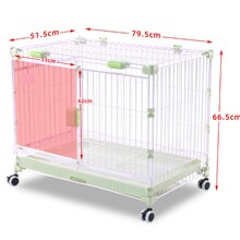 乐佳笼子卡扣组装款可叠放可拼接宠物笼狗笼猫笼兔笼滑动门便携