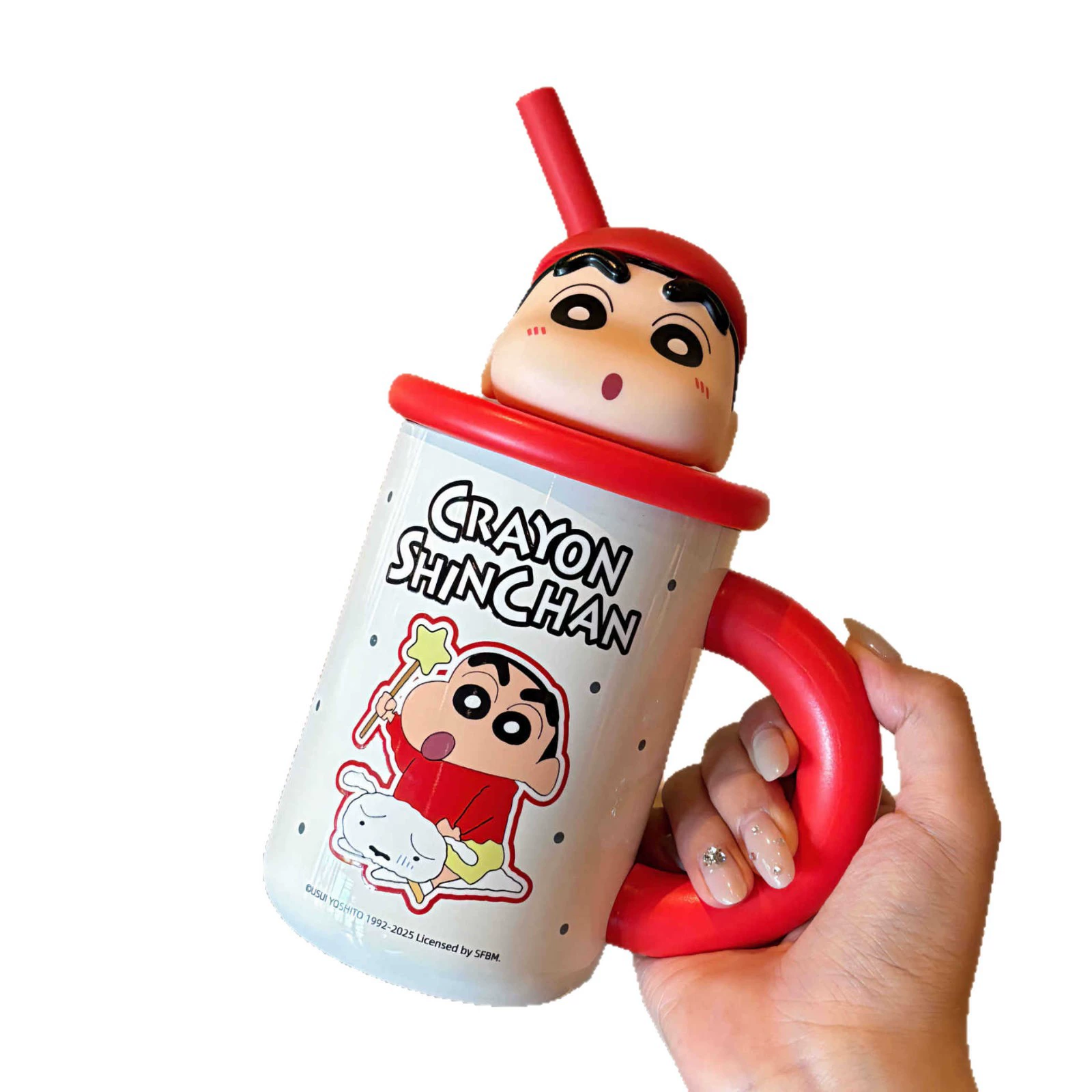 Мелки, мультяшное стекло, качественная солома, ручка со стеклом