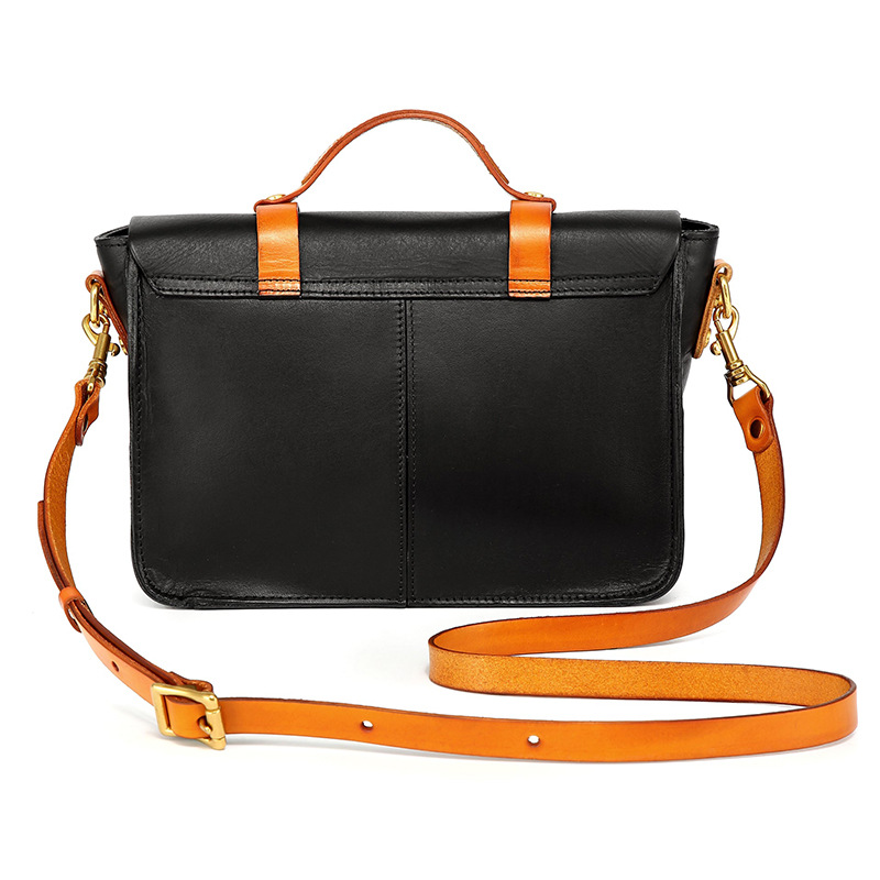 Genuine Leather Women's Crossbody Bag High-End Niche Design Shoulder Bag Large Capacity Business Commuter Handbag Laptop Bag - Thumbnail 2