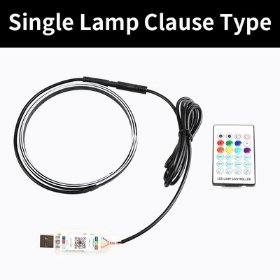 Car central control atmosphere lamp magic color modified LED acrylic atmosphere lamp USB installation-free running water decorative lamp (Panel (Dashboard) işıqlandırması) - symphony-one-to-one-110cm-three-controls-app-button-remote-control