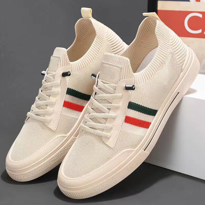 Men's Shoes Spring and Autumn New Men's Breathable Mesh Panel Shoes Lazy One-Leg Labor Protection Work Shoes Casual Canvas Shoes