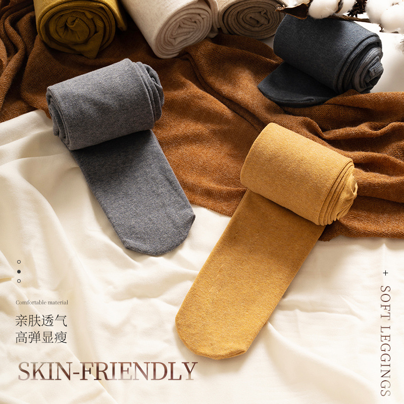 2025 Multi-Color 150g Black Lycra Cotton Stripesd Stretch Women's Leggings Pantyhose Bare Leg Leggings Outer