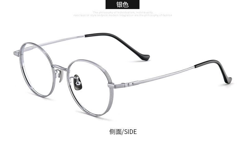 批发复古设计新款纯钛眼镜框眼镜架可配防蓝光近视眼镜2031详情14