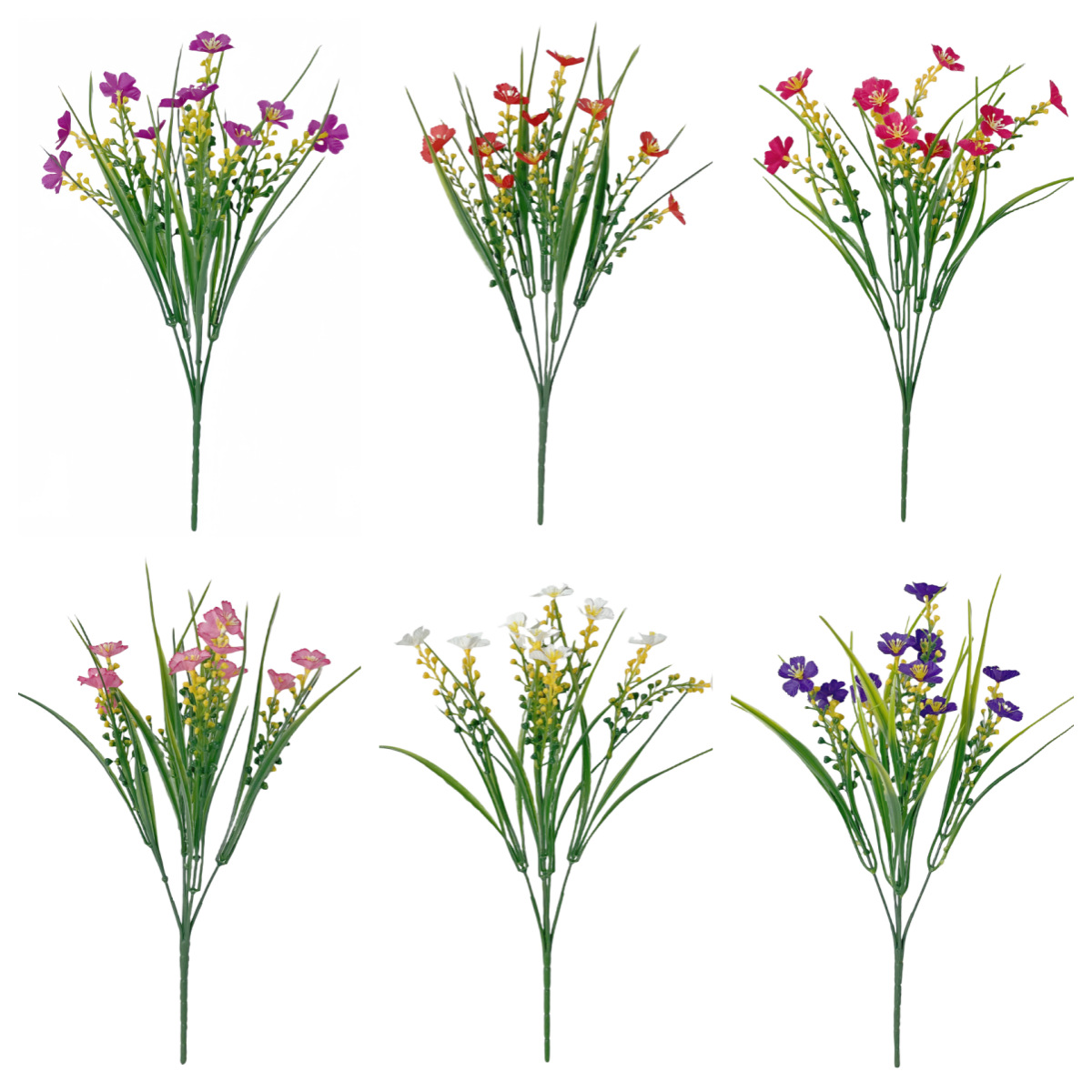 Factory Hot-selling simulation flower spring grass fruit flower artificial daisy simulation green plant for dining table window sill porch outdoor