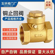 卧式止回阀批发单向卧式逆止PPR黄铜止回阀自来水管4分6分1寸2025