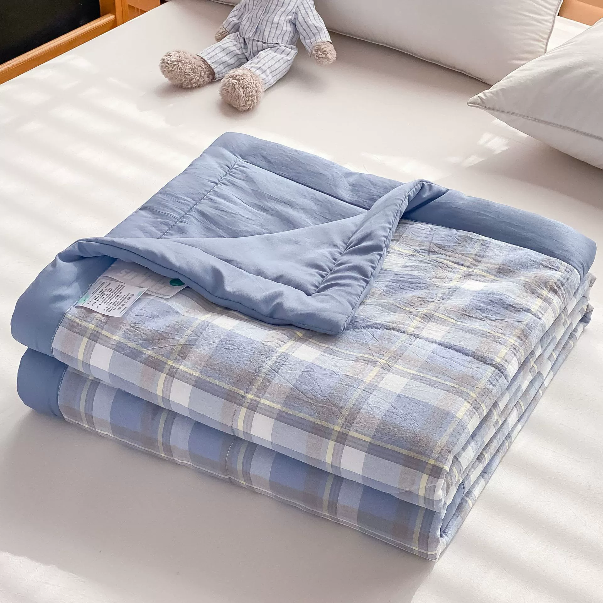 Стиль без печати, 100% стираный хлопок, летнее прохладное одеяло, одеяло с кондиционером, двойное весеннее и осеннее одеяло, утолщенное зимнее одеяло, одеяло в общежитии