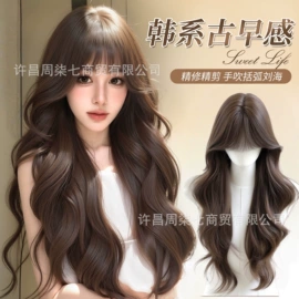 假发长卷发;假发片;长直发假发