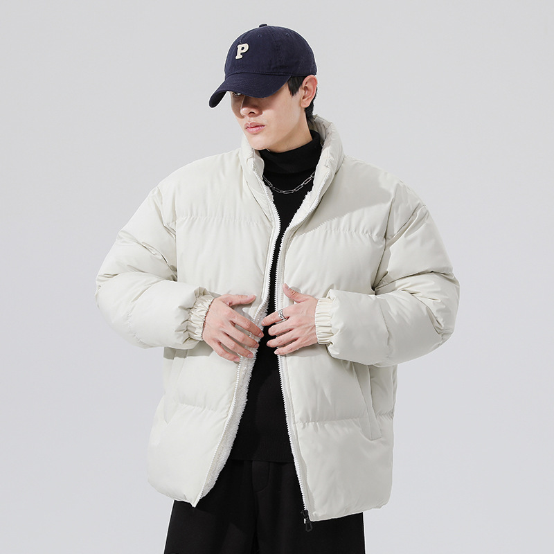 Abrigo acolchado de algodón abrigo de lana de cordero de invierno para hombres ropa de invierno abrigo de algodón acolchado con forro polar abrigo de pan abrigo de algodón acolchado engrosado