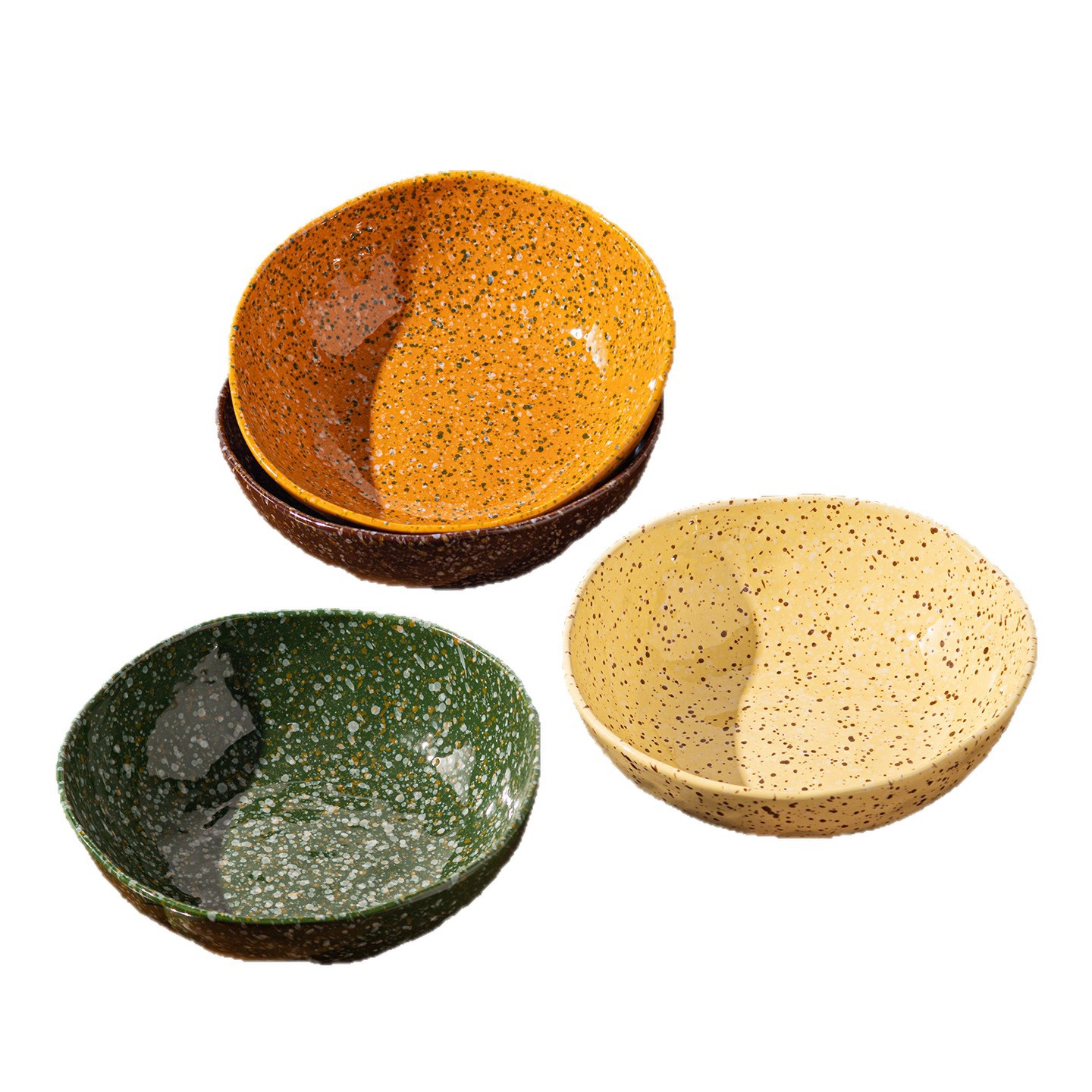 Bolos de mosalada de desayuno de postre de yogur de sopa doméstica de alto valor de superficie cubiertos de cerámica de bolos de fideos de bolos