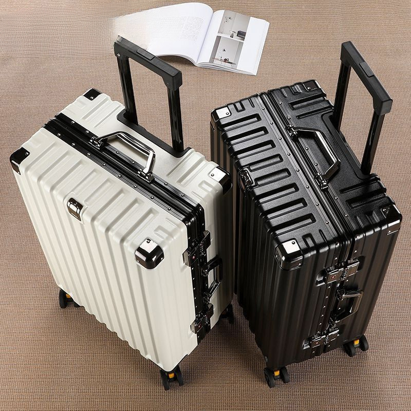 [Sf Free Shipping] Luggage Password Suitcase Student Trolley Case Boarding Case Leather Suitcase Durable Suitcase Men
