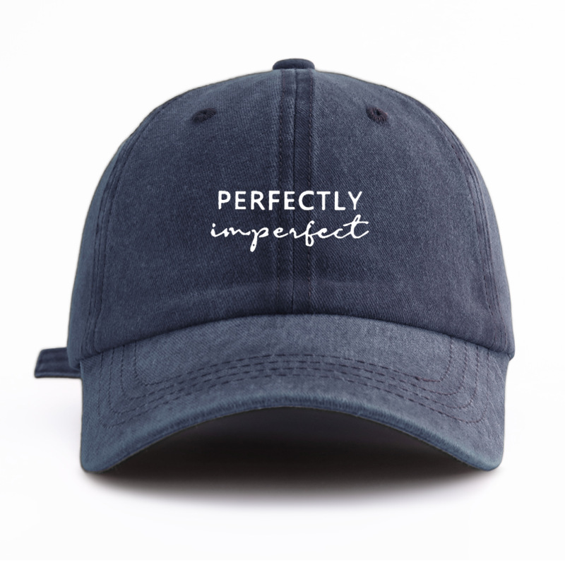 Baseball Cap Perimpfct Printed Washed Adult Baseball Cap Minimalist Retro Casual Soft Top Adjustable Cross-Border Baseball Cap Perimpfct Printed Washed Adult Baseball Cap Minimalist Retro Casual Soft Top Adjustable Cross-Border