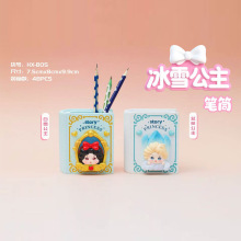 创意笔筒系列卡皮可爱公主蜡笔小新树脂摆件装饰品学生生日礼物