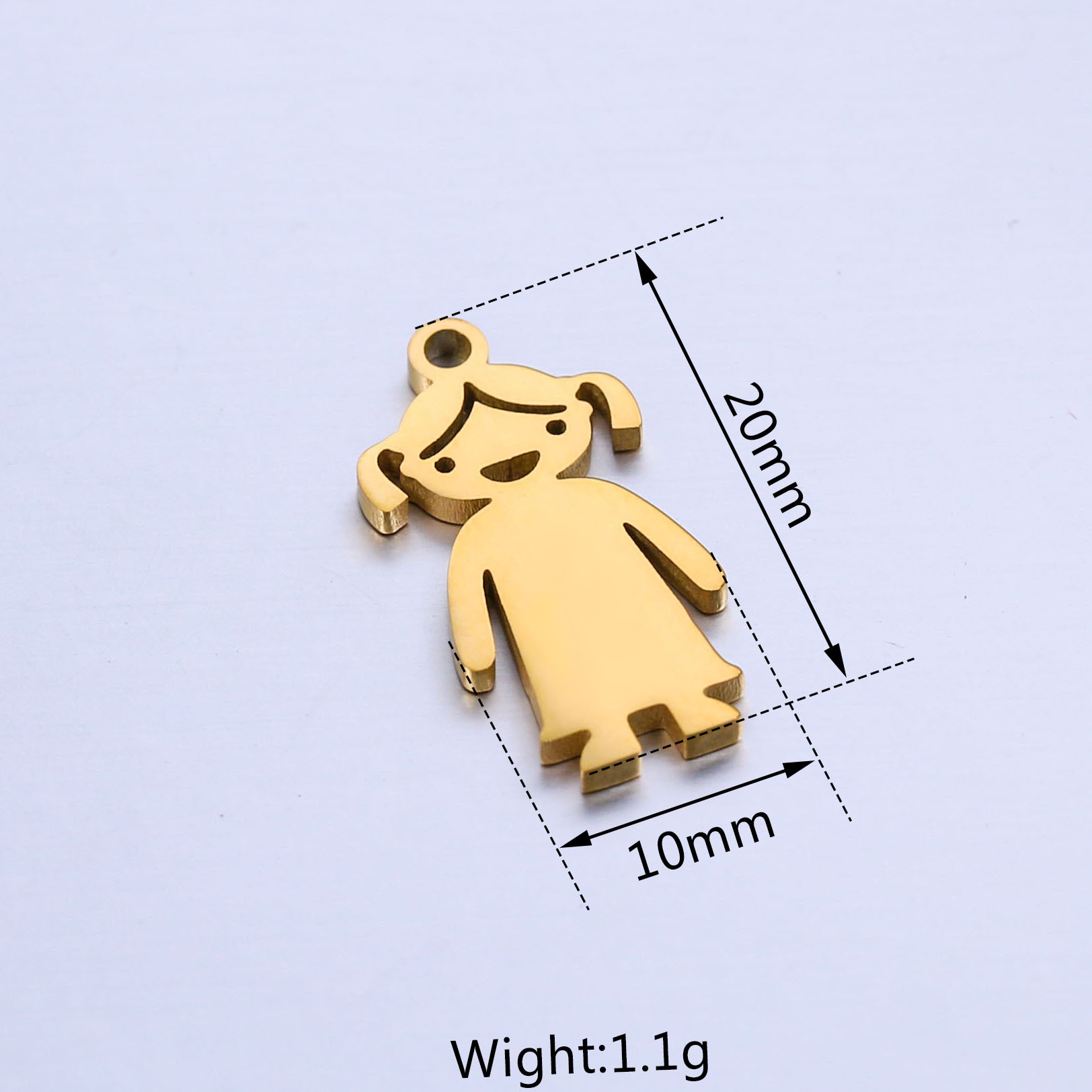 7g Weight Pendant Jewelry Making Type 10 * 20mm Jewelry Making Size DIY Jewelry Accessories Classification 5 PCS/Package Quantity 304 Stainless Steel Material Human, Animal Pattern All Seasons Season Plating Design Basic, Simple Style Style 5 PCS/Package 10 * 20mm 304 Stainless Steel Human Animal Pendant 8