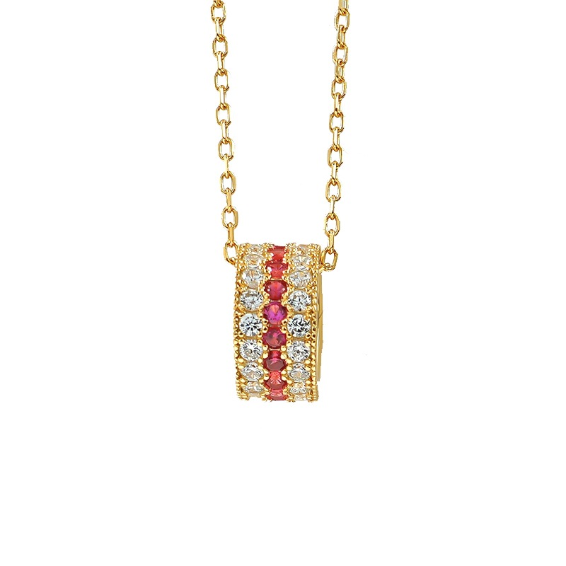 necklace with zircon