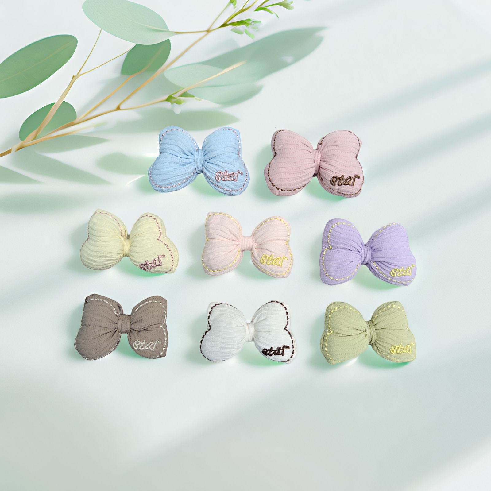 新款可爱糖果色花朵蝴蝶结儿童服饰发饰配件鞋袜包包发夹配饰辅料