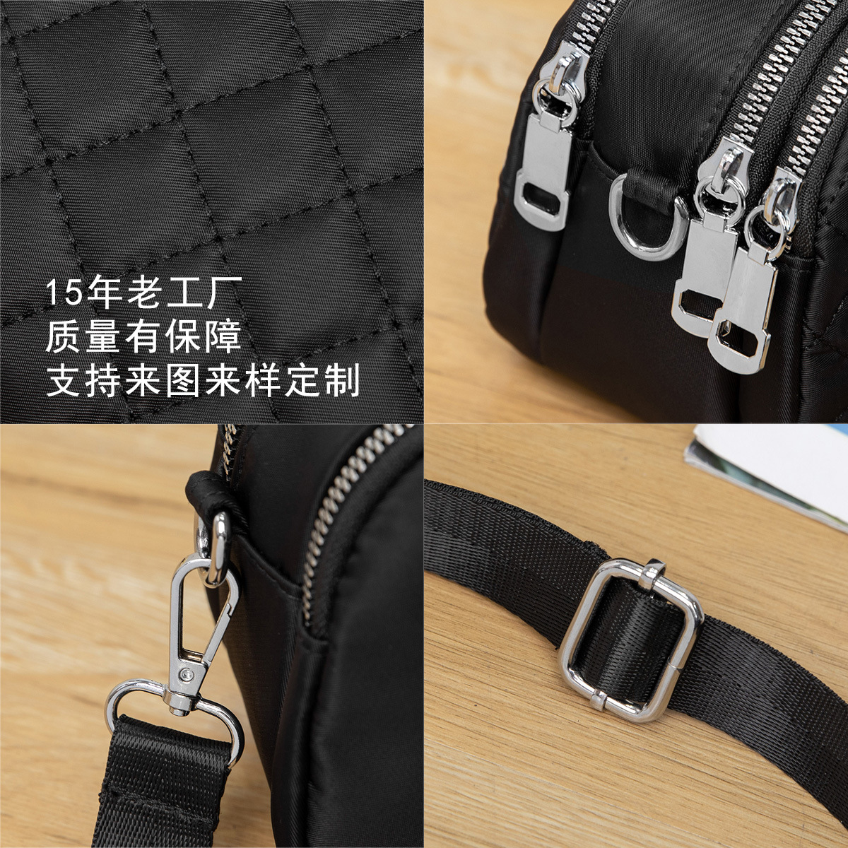 Bolso de hombro de mujer bolso de hombro de fábrica de venta directa 2025 nuevo logotipo de moda casual bolso de mujer bordado