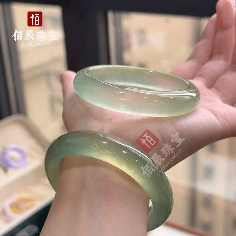 天然玉ブレスレット玉ブレスレット晴水湖水緑抹茶色フラット条項天然玉女性アクセサリー卸売り|undefined