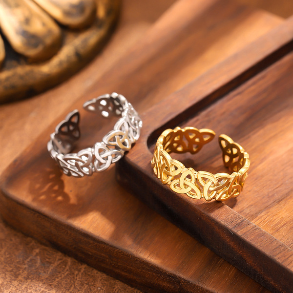 Universal geometric ring stainless steel for men and women