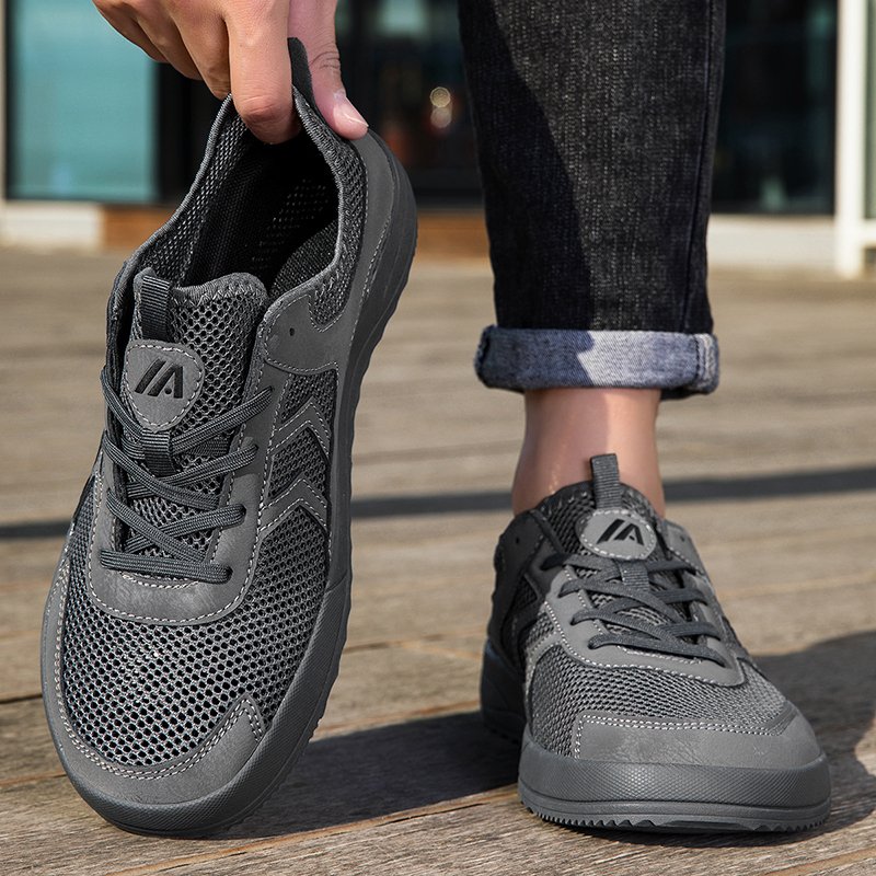 Summer Single Mesh Men's Shoes with Widened Soles, Large Size Hollow Sneakers, Men's Mesh Breathable Mesh Shoes 48 Plus Fat 47