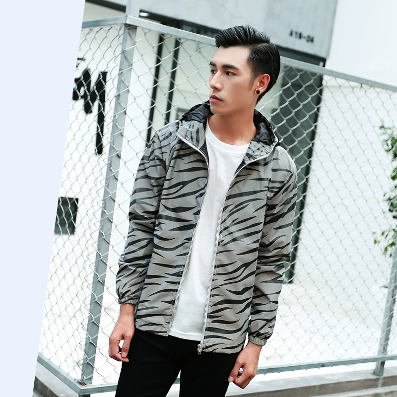 Windproof Trench Coat, Retroreflective Hooded Jacket, Unisex for Elementary Students, Winter