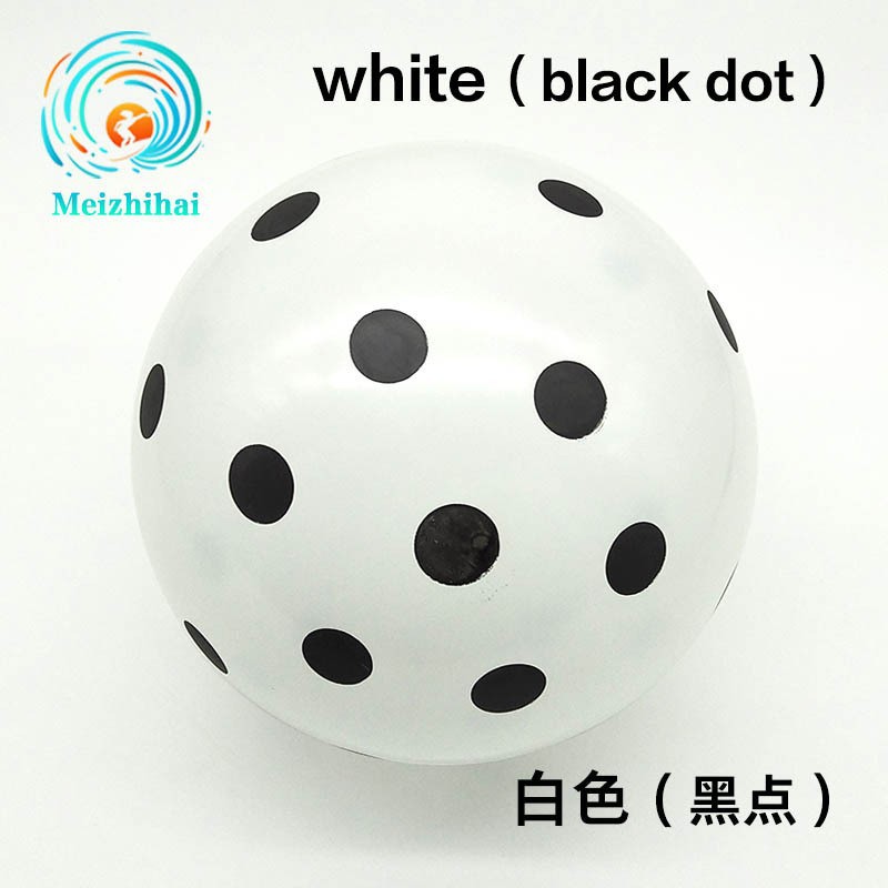 12 pulgadas de espesor ins transparente colorido lunares globo bebé niños fiesta de cumpleaños decoración globo de látex