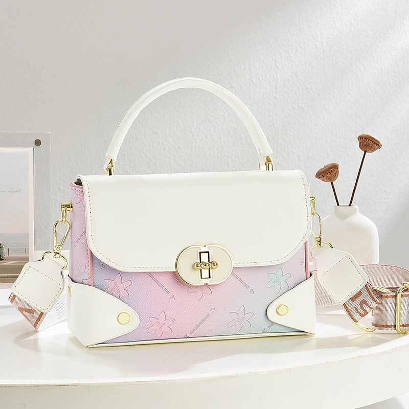 Bolso Cuadrado Pequeño Bandolera para Mujer de PU con Cremallera para Uso Diario