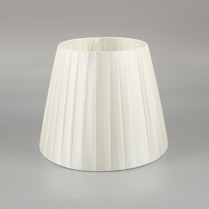 Tela transfronteriza plegable pantalla lámpara de mesa lámpara de pie lámpara de hotel sala de estar dormitorio borde dorado pantalla de tela al por mayor