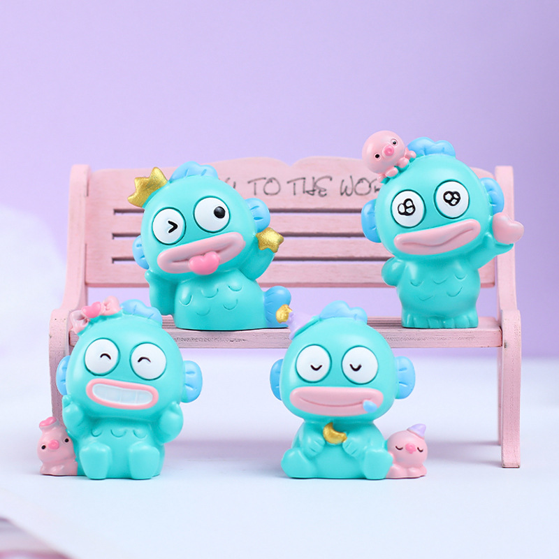 새로운 패션 놀이 큰 입 물고기 장식 홈 액세서리 자동차 중앙 제어 장식 어린이 선물 공예 공장 직접 판매