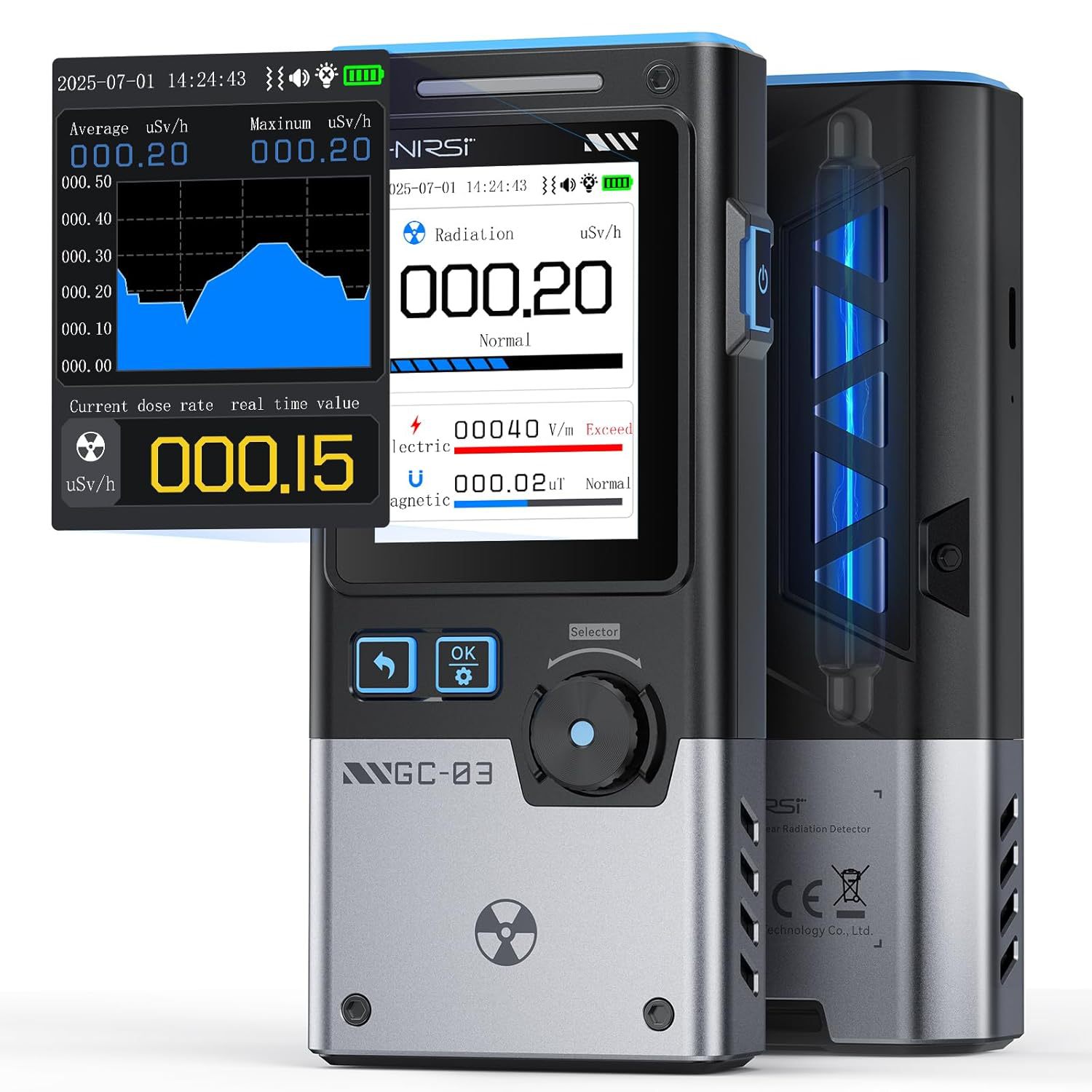 跨境GC-03电磁核辐射检测仪家用专业放射性射线个人剂量盖革计数