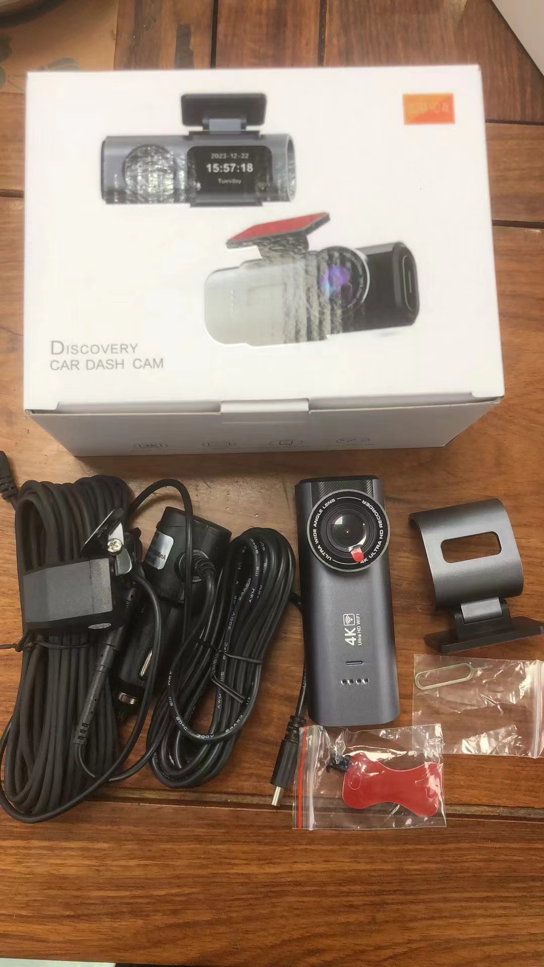 Amazon 309 Wholesale Yizhi 4K Dual-Lens Dash Cam High-Definition Ultra-Wide-Angle Night Vision Wifi Front and Rear Dual Camera