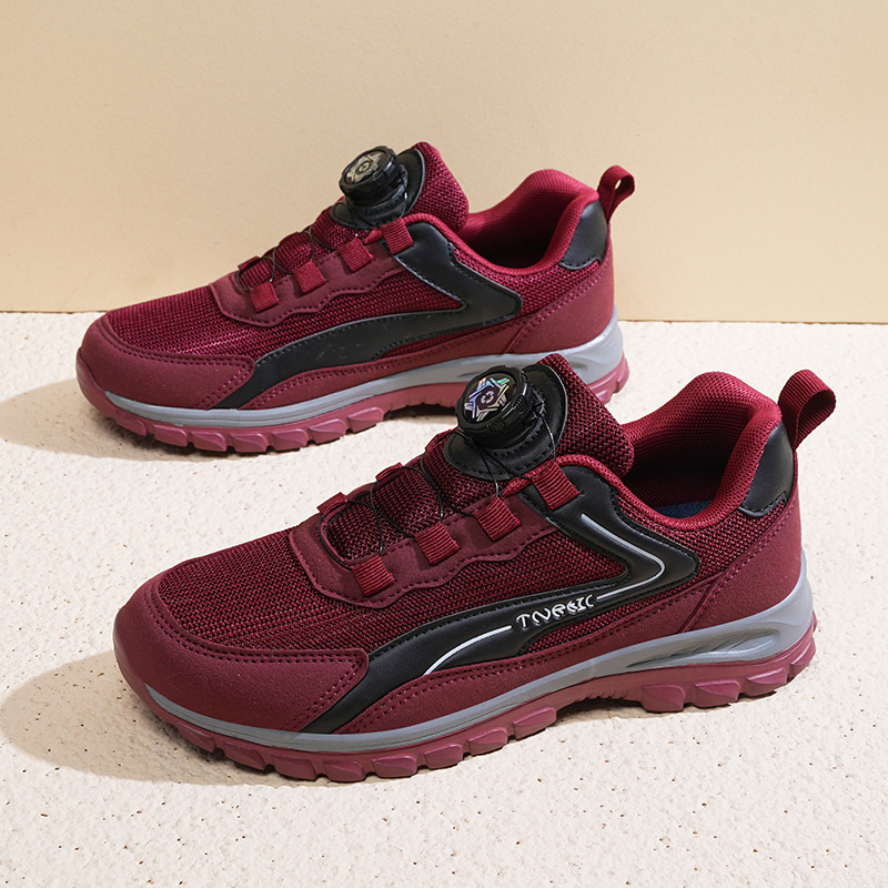 Nuevos zapatos transfronterizos de moda para hombres zapatos para mujeres zapatos de carrera transpirables resistentes al desgaste botón giratorio universal zapatos casuales en stock al por mayor image 9
