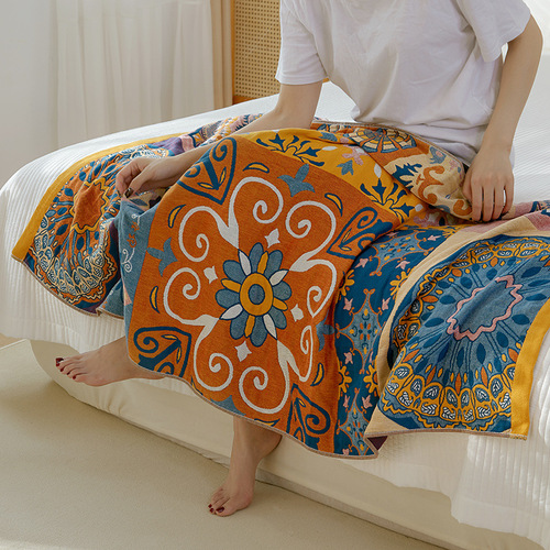 80*150 size gauze bath towel household pure cotton water-absorbent quick-drying not easy to shed hair adult spring and summer cotton gauze wrap