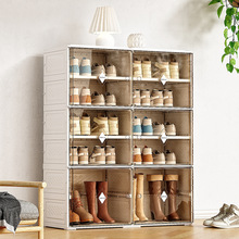 可折叠鞋柜一体式免安装鞋托架鞋柜鞋子收纳神器多层家用防尘鞋盒