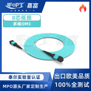 Mpo Multi-Mode Low-Loss Om3 Meets the Polarity Standard 8-Core Fiber Can Be Used for Enterprise-Level High-Density Optical Interconnect