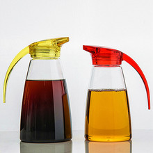 油壶带把厨房家用商用塑料亚克力嘉宝油瓶调味酱油醋控油瓶子多色