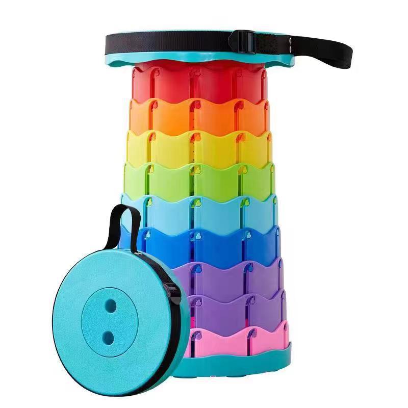 Taburete plegable portátil de viaje al aire libre para acampar Silla de pesca portátil pequeño Maza taburete de pesca de picnic plegable taburete telescópico