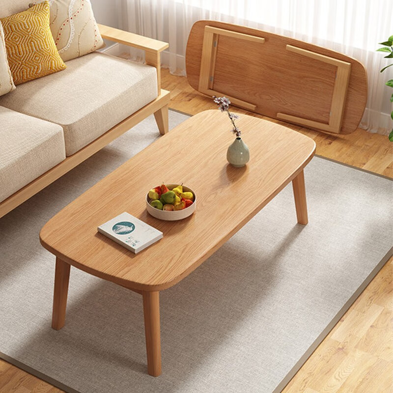 Mesa de té sala de estar casa pequeño apartamento sofá mesa de té chino madera maciza SALA DE ALQUILER creativo simple mesa plegable